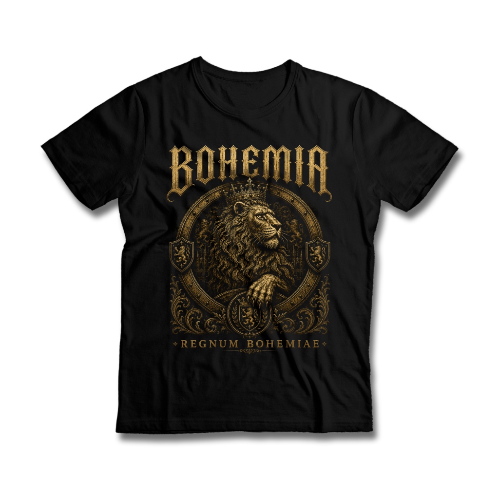 Tričko s potiskem Bohemia-Regnum Bohemiae - pánské