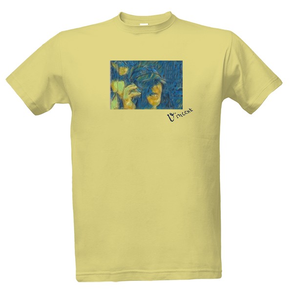 Tričko s potiskem Jirka Kára + Vincent Van Gogh