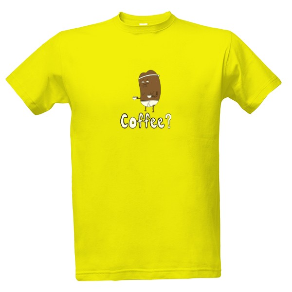 Tričko s potiskem Kafe?
