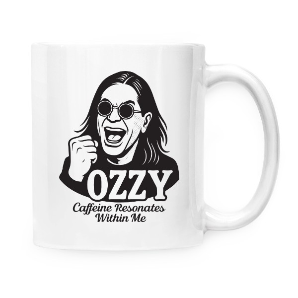 Hrnek malý bílý s potiskem Ranní nářez!